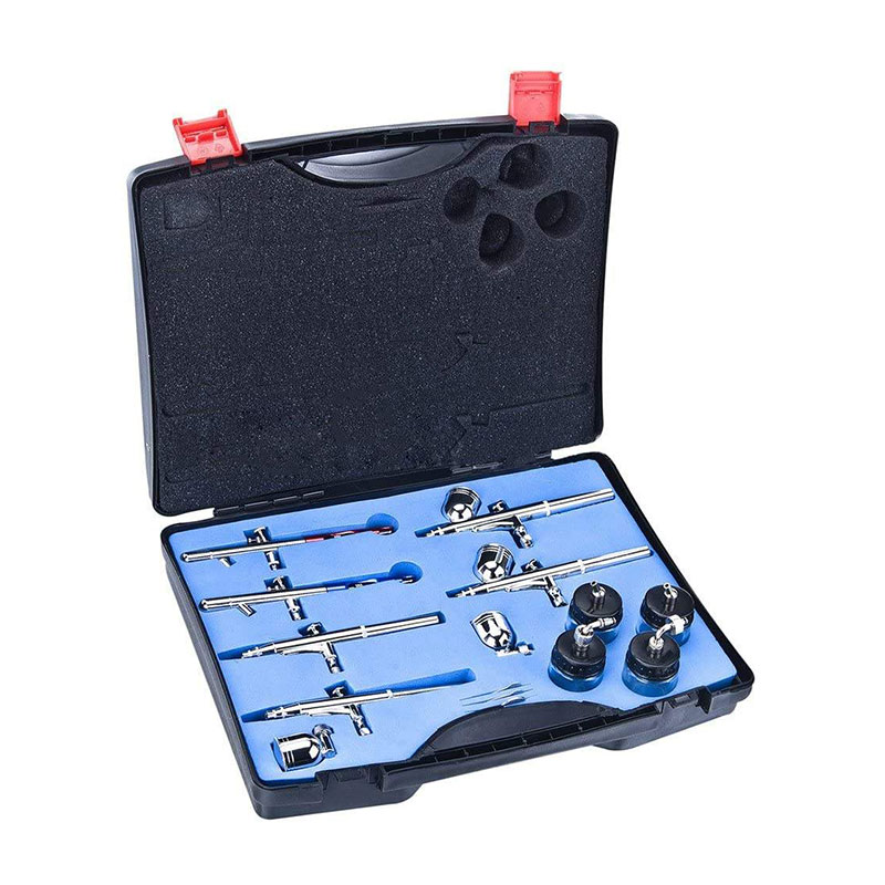 كاملة BT-612 مجموعة البخاخة الوشم المؤقت مع مجموعة البخاخة المكونة من 6 قطع كاملة BT-612 مجموعة البخاخة الوشم المؤقت مع مجموعة البخاخة المكونة من 6 قطع